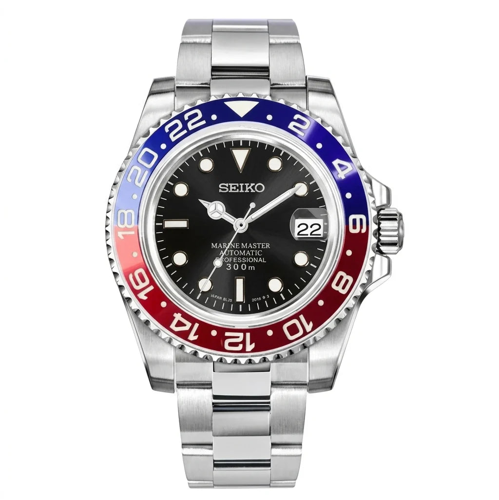 seiko mod submariner pepsi hommage beiko france