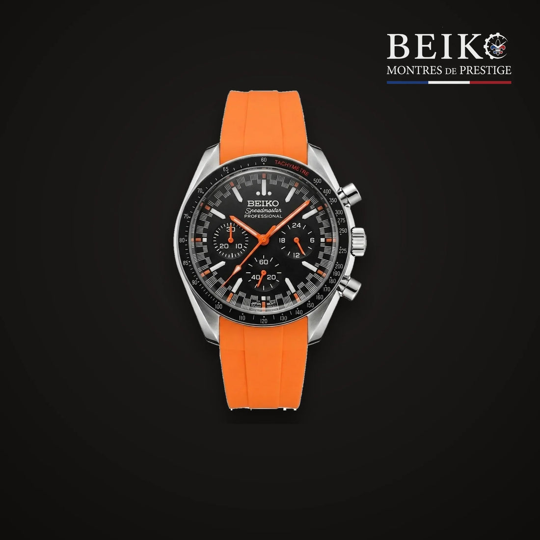 seiko mod chronographe vk63 orange hommage beiko france
