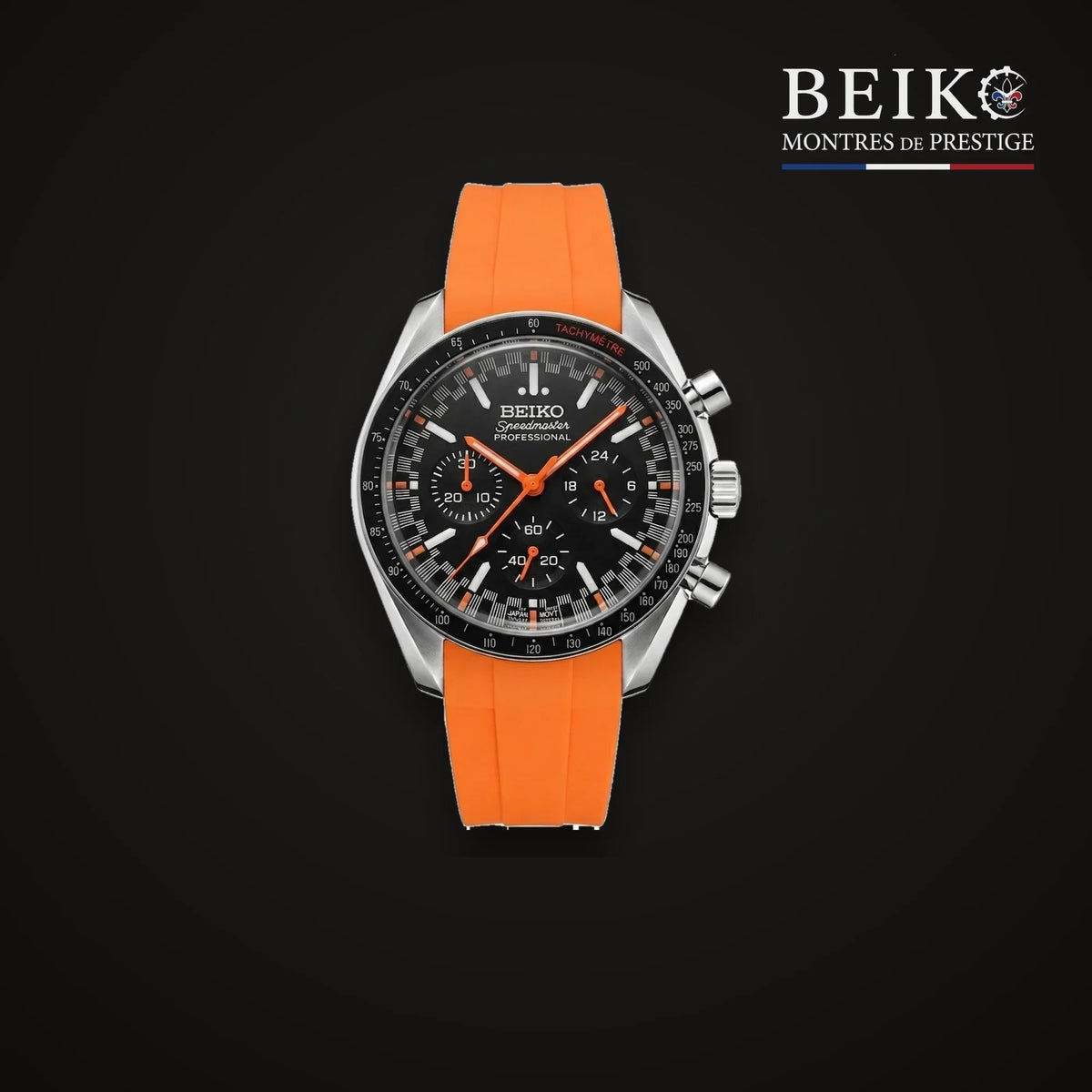 seiko mod chronographe vk63 orange hommage beiko france