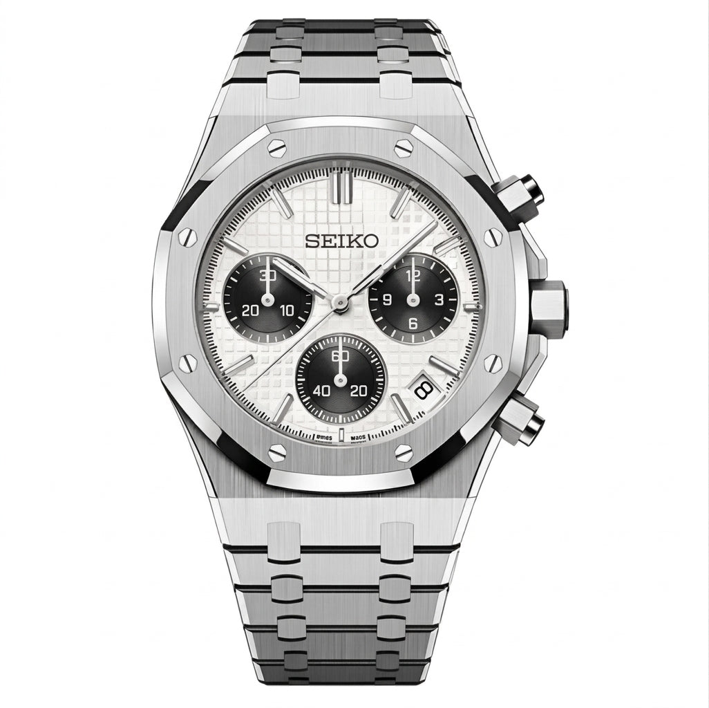 Hommage Chronographe Royal Oak Panda — Montre Seiko Automatique | BEIKO
