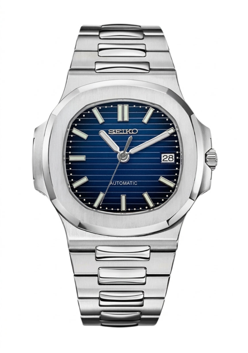 Beiko Nautilus Classique face cadran - Montre Seiko Mod automatique
