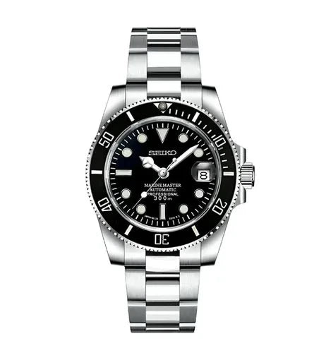 Beiko Submariner Classique dos - Montre Seiko Mod automatique