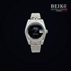 Seiko Mod classique acier cadran noir jubile - montre automatique de prestige pour homme