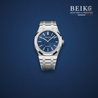 Seiko Mod octogonale acier cadran bleu - montre automatique de prestige pour homme