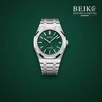 Seiko Mod octogonale acier cadran vert - montre automatique de prestige pour homme