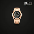 Seiko Mod octogonale or rose squelette - montre automatique de prestige pour homme