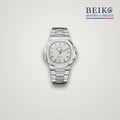 Seiko Mod sport acier bracelet integre cadran argent - montre automatique de prestige pour homme