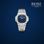 Seiko Mod sport acier bracelet integre cadran bleu - montre automatique de prestige pour homme