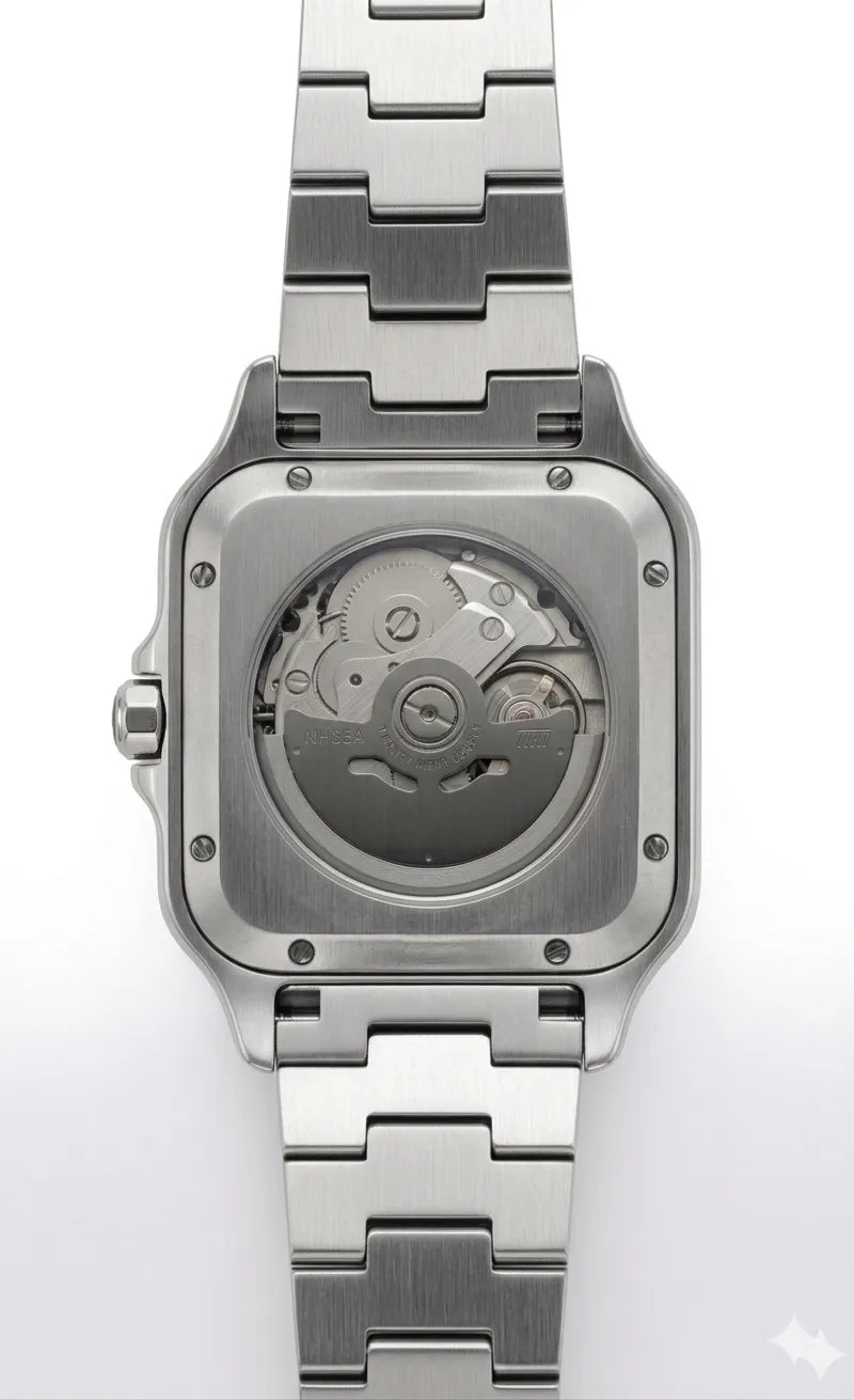 Seiko Mod Squelette Boîtier Carré