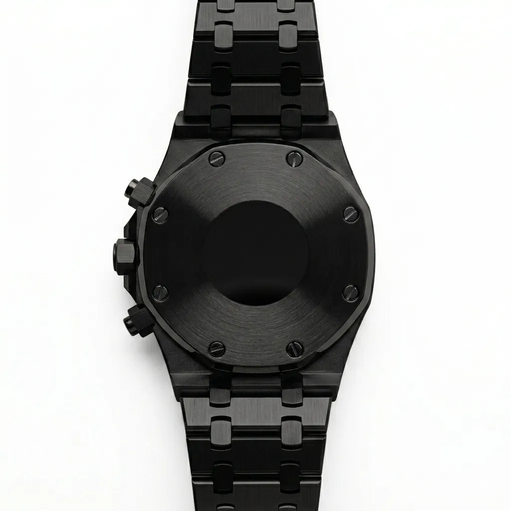 Seiko Mod Chronographe Octogonal Noir