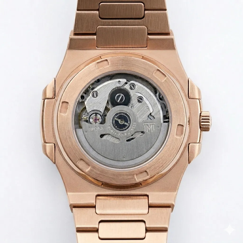 Seiko Mod Open Heart Or Rose