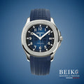Seiko Mod Aquanaut, boîtier acier bleu nuit — montre automatique japonais NH35, verre saphir, boîtier acier, Beiko