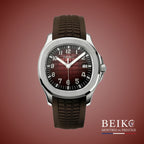 Seiko Mod Aquanaut, boîtier acier chocolat — montre automatique japonais NH35, verre saphir, boîtier acier, Beiko